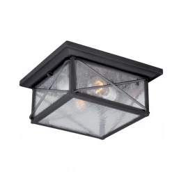 Satco/Nuvo Wendy Outdoor Black Flush Mount