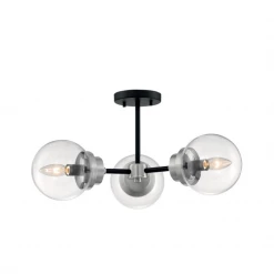 Satco/Nuvo Ophelia Semi Flush Mount Lighting