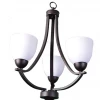 HOME Enhancements Pamela 3 Light Bronze Chandelier Lighting