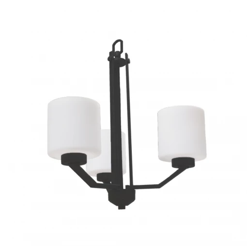 HOME Enhancements Lighting Piper Matte Black Chandelier