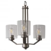 HOME Enhancements Piper Clear & Nickel Chandelier Lighting