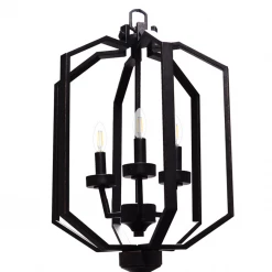 HOME Enhancements Mindy Matte Black Pendant Lighting