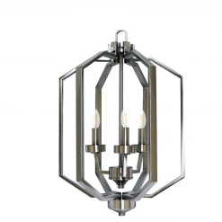 HOME Enhancements Mindy Nickel Pendant Lighting
