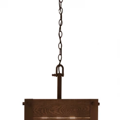 Satco/Nuvo Gary Aged Wood Pendant