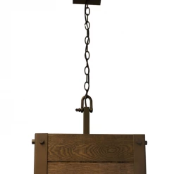 Satco/Nuvo Gary Aged Wood Pendant