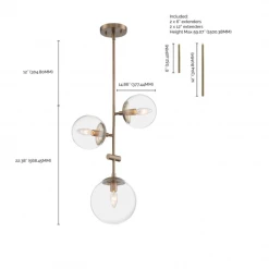 Satco/Nuvo Skylar Globe Pendant Lighting 14 Satco/Nuvo Skylar Globe Pendant Lighting