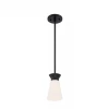 Satco/Nuvo Cali 1 Light Matte Black Pendant Lighting