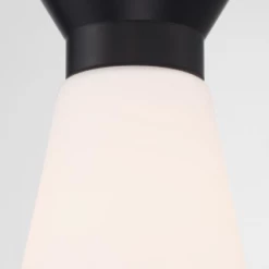 Satco/Nuvo Cali 1 Light Matte Black Pendant Lighting