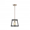 Satco/Nuvo Cassie Copper Brass & Black Mini Pendant
