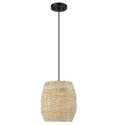 Golden Lighting Boheme Woven Mini Pendant