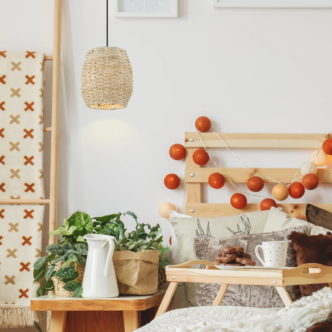 Golden Lighting Boheme Woven Mini Pendant 8 Golden Lighting Boheme Woven Mini Pendant