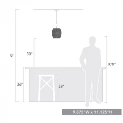 Golden Lighting Boheme Woven Mini Pendant 15 Golden Lighting Boheme Woven Mini Pendant