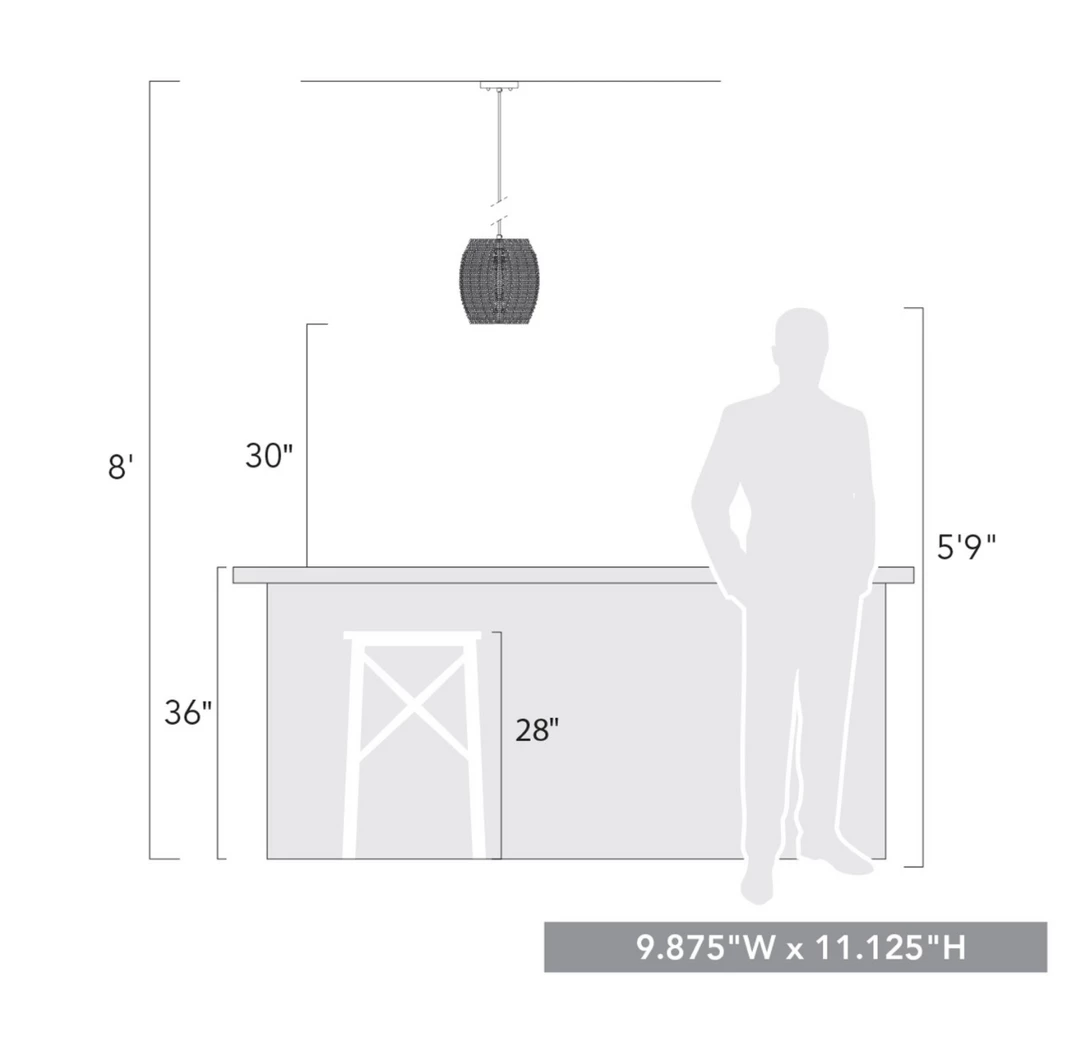 Golden Lighting Boheme Woven Mini Pendant 9 Golden Lighting Boheme Woven Mini Pendant