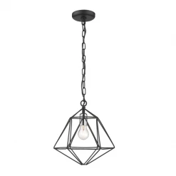 Z-Lite Athena Black & Chrome Mini Pendant Lighting