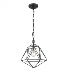 Z-Lite Athena Black & Chrome Mini Pendant Lighting