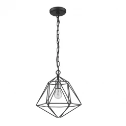 Z-Lite Athena Black & Chrome Mini Pendant Lighting
