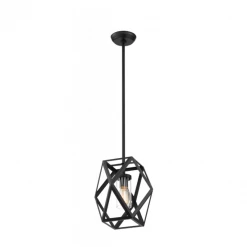 Satco/Nuvo Zaria Black Mini Pendant Lighting