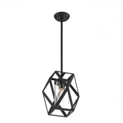 Satco/Nuvo Zaria Black Mini Pendant Lighting