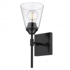 Golden Lighting Ozzie Matte Black Wall Sconce