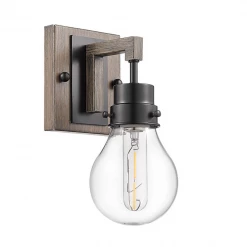 HOME Enhancements Phillip Black Wall Sconce Lighting