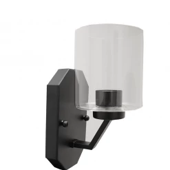 HOME Enhancements Lighting Piper Clear Glass Wall Sconce