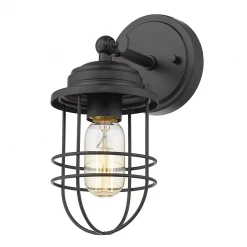 Golden Fisher Black Wall Sconce Lighting