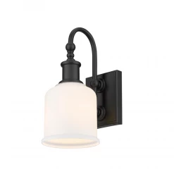 Z-Lite Elsie Black & Opal Wall Sconce Lighting