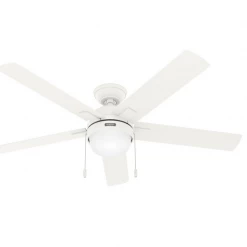 Hunter Zoey Matte White 52" Ceiling Fan