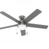 Hunter Fans Zoey Matte Silver 52" Ceiling Fan