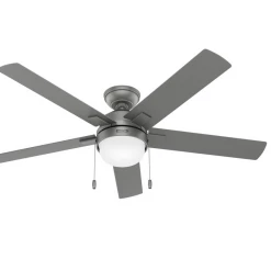 Hunter Fans Zoey Matte Silver 52" Ceiling Fan