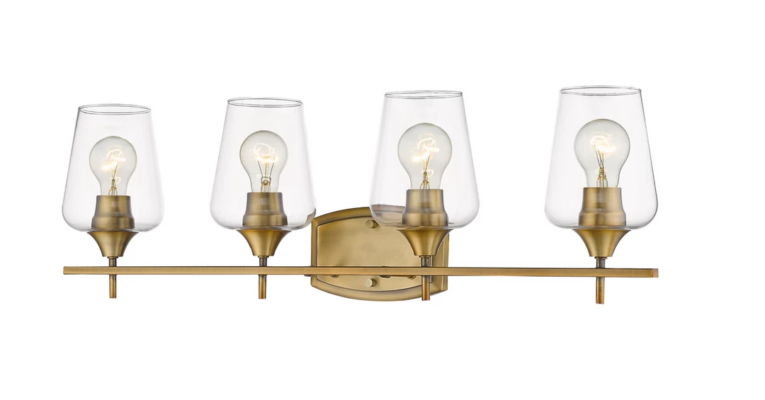 Z-Lite Lighting Julia Matte Brass Vanity Light 10 Z-Lite Lighting Julia Matte Brass Vanity Light