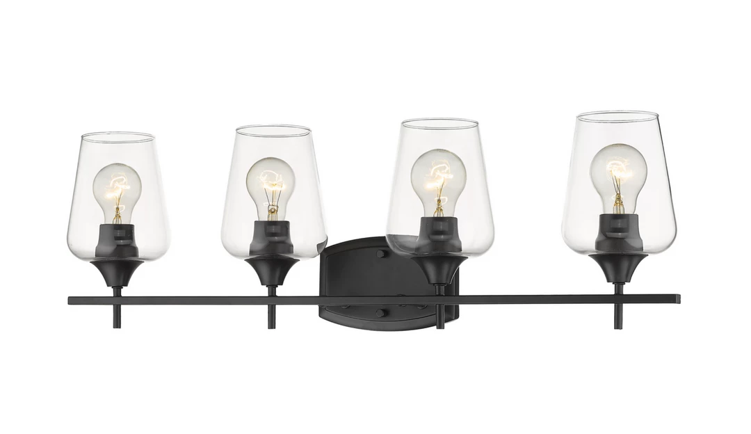 Z-Lite Lighting Julia Matte Black Vanity Light 10 Z-Lite Lighting Julia Matte Black Vanity Light