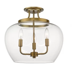 Z-Lite Julia 3 Light Semi Flush Mount Lighting