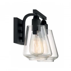 Satco/Nuvo Lighting Skye Matte Black Vanity Light 12 Satco/Nuvo Lighting Skye Matte Black Vanity Light