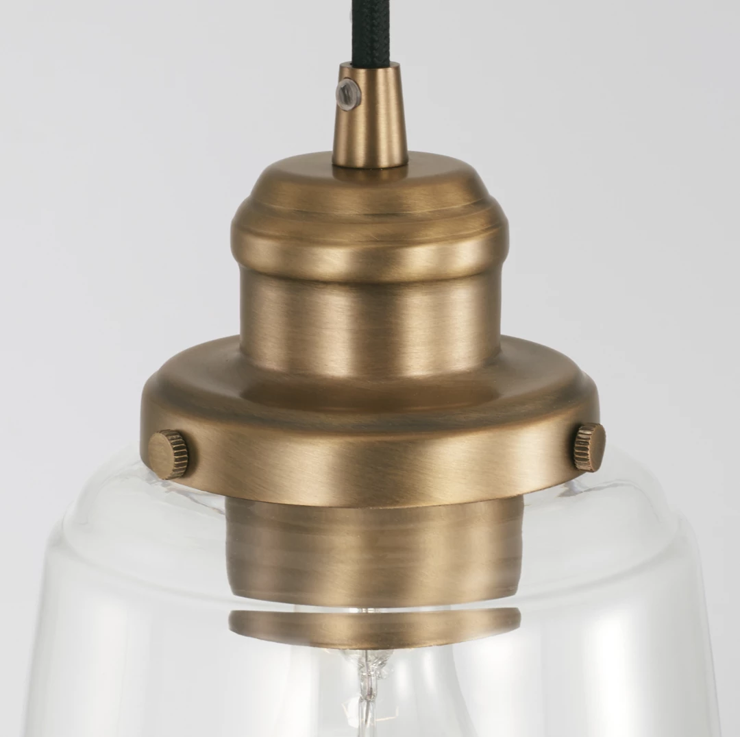 Capital Lighting Florence Brass Mini Pendant 4 Capital Lighting Florence Brass Mini Pendant