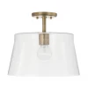 Capital Lighting Jackie Brass Semi-Flush Mount / Pendant