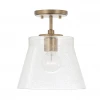 Capital Lighting Jackie Brass Semi-Flush Mount / Pendant 1 Capital Lighting Jackie Brass Semi-Flush Mount / Pendant