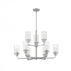 Satco/Nuvo Sommer 9 Light Chandelier