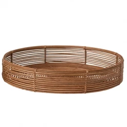 Creative Co-Op Large Hand Woven Rattan Tray