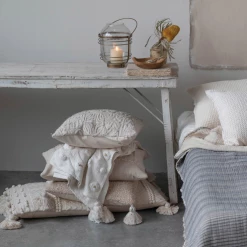 Creative Co-Op New Arrivals Myra Cotton & Jute Throw Pillow