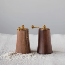 Creative Co-Op Wooden Salt & Pepper Mill Set
