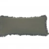 Creative Co-Op Olive Fringe Lumbar Pillow