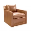 Classic Home New Arrivals Henry Leather Swivel Chair