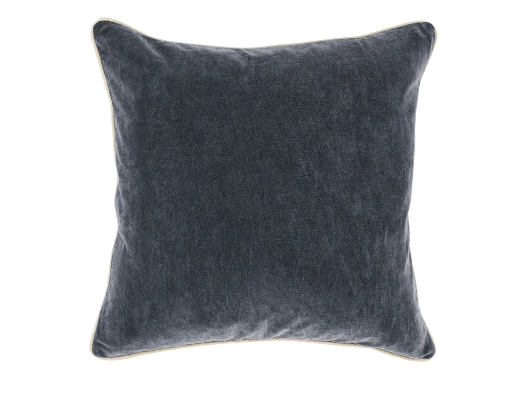 Classic Home New Arrivals Heirloom Stone Gray Velvet Pillow 3 Classic Home New Arrivals Heirloom Stone Gray Velvet Pillow