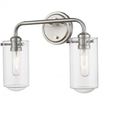 Z-Lite Willow Nickel Vanity Light Lighting