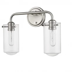 Z-Lite Willow Nickel Vanity Light Lighting