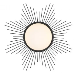 Golden Sun Burst Flush Mount Lighting