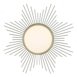 Golden Sun Burst Flush Mount Lighting