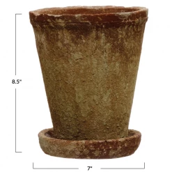 Creative Co-Op Distressed Cement Planters