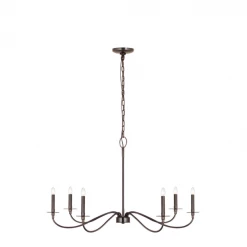 Z-Lite Bridger Plated Bronze Chandelier Lighting
